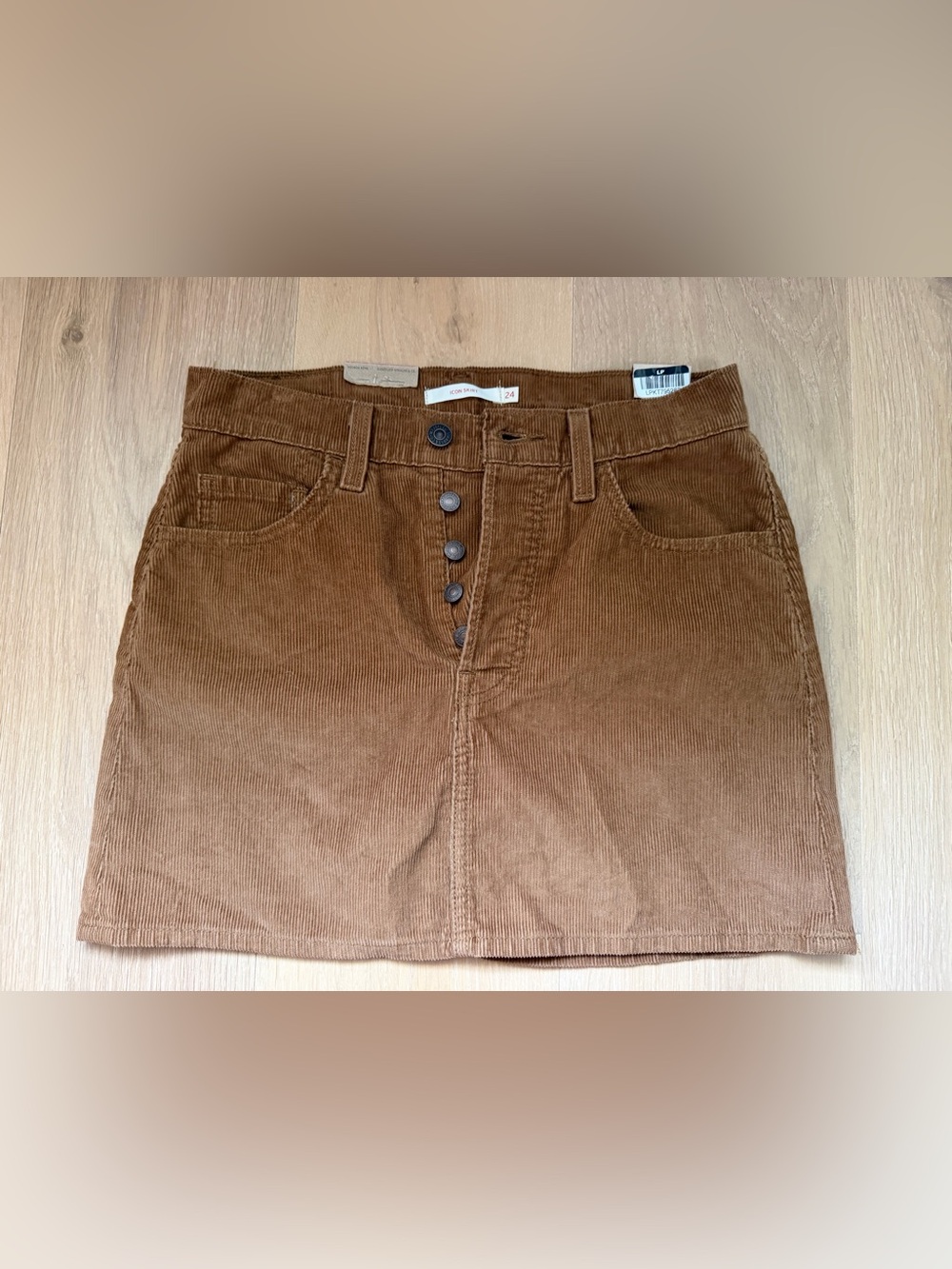 Levi's Brown Corduroy Mini Skirt